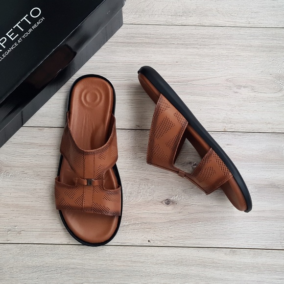 scarpetto Other - Premium Leather Men's Sandal in Brown